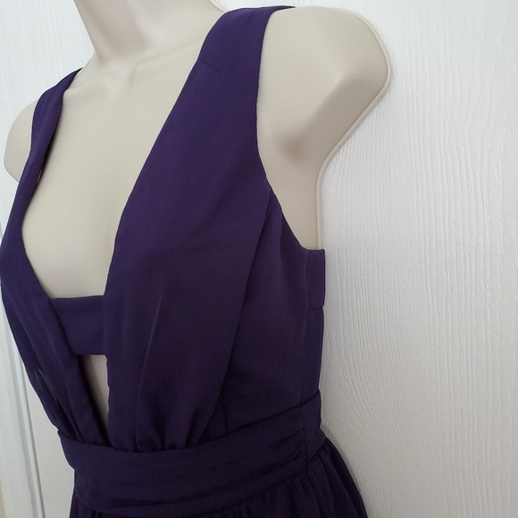 ASOS Deep V Panel Skater Dress Size 2 - Picture 6 of 7